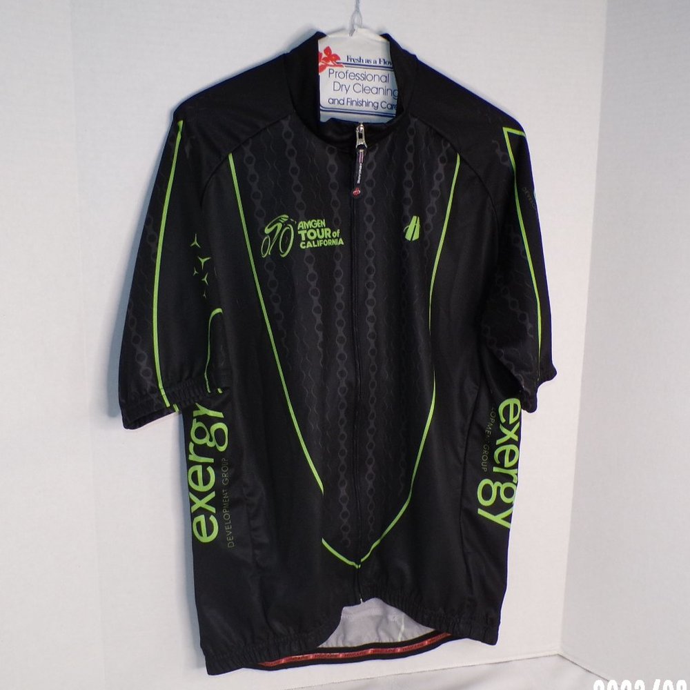 HINCAPIE MEN'S FULL ZIPPERED TOUR OF CALIFORNIA BICYCLE RACING JERSEY SIZE 2XL
